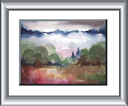 Watercolour landscape painting by Canadian Artist - Ann Hamilton